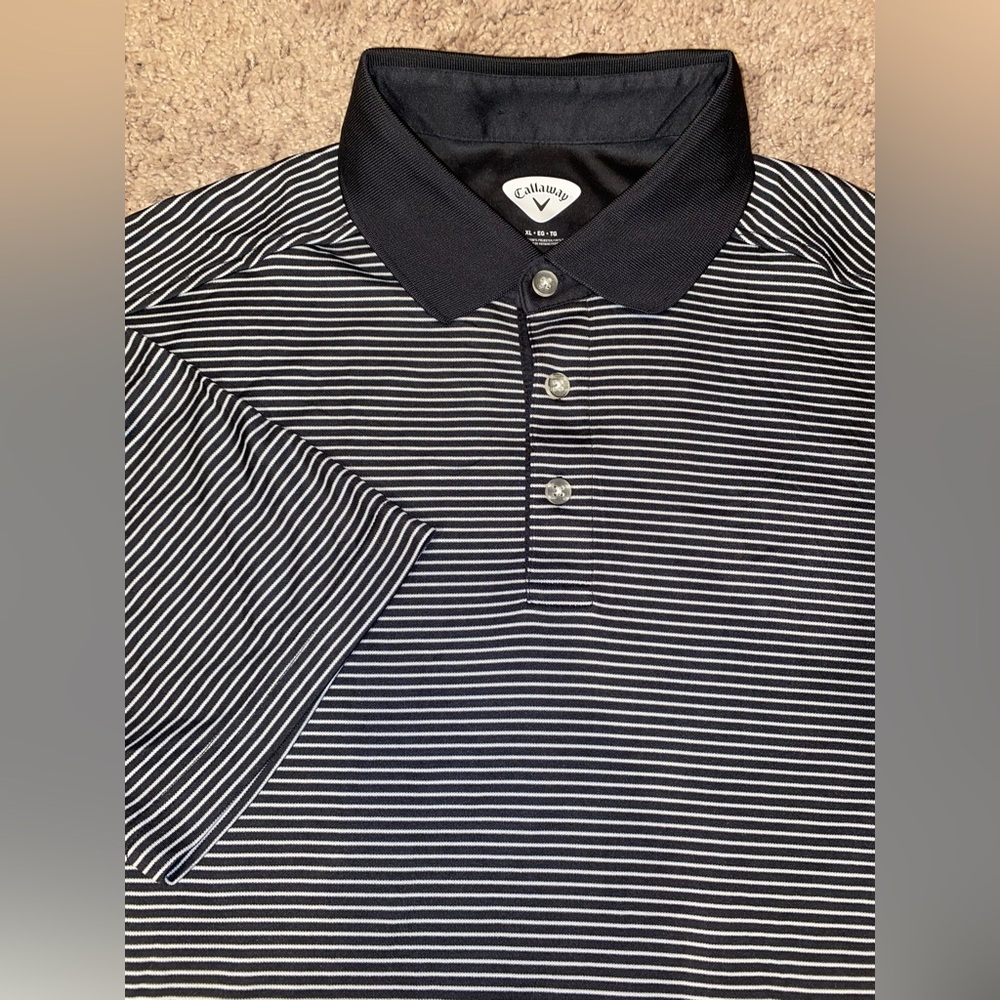 Callaway Golf Polo Mens Size XL Outdoor Black Sport Polyester Business Shirt